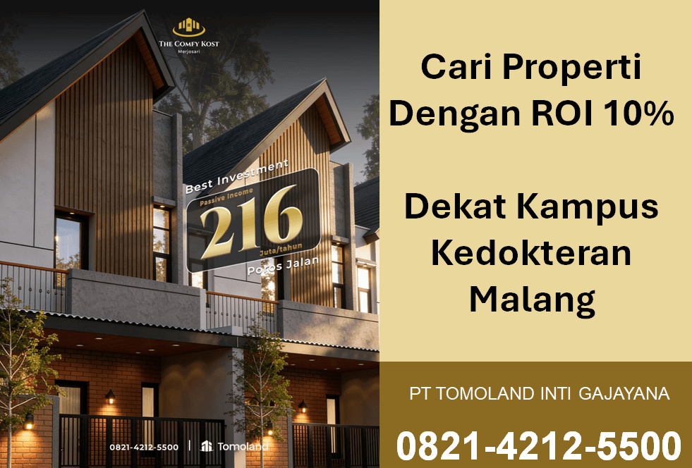 Cari Properti Dengan ROI 10% Dekat Kampus Kedokteran Malang: Panduan Investasi Cerdas