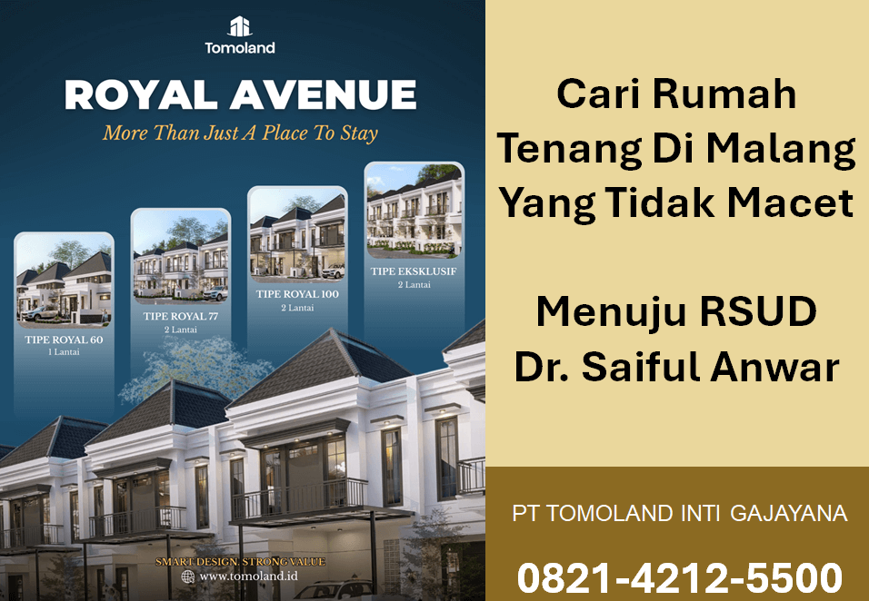 Cari Rumah Tenang Di Malang Yang Tidak Macet Menuju RSUD Dr. Saiful Anwar