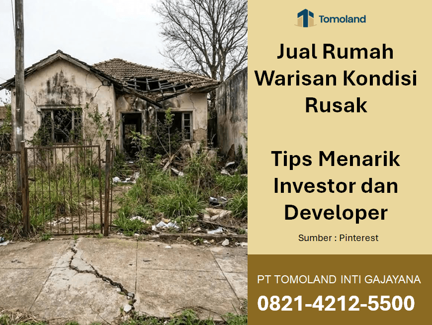 Jual Rumah Warisan Kondisi Rusak: Tips Menarik Investor dan Developer