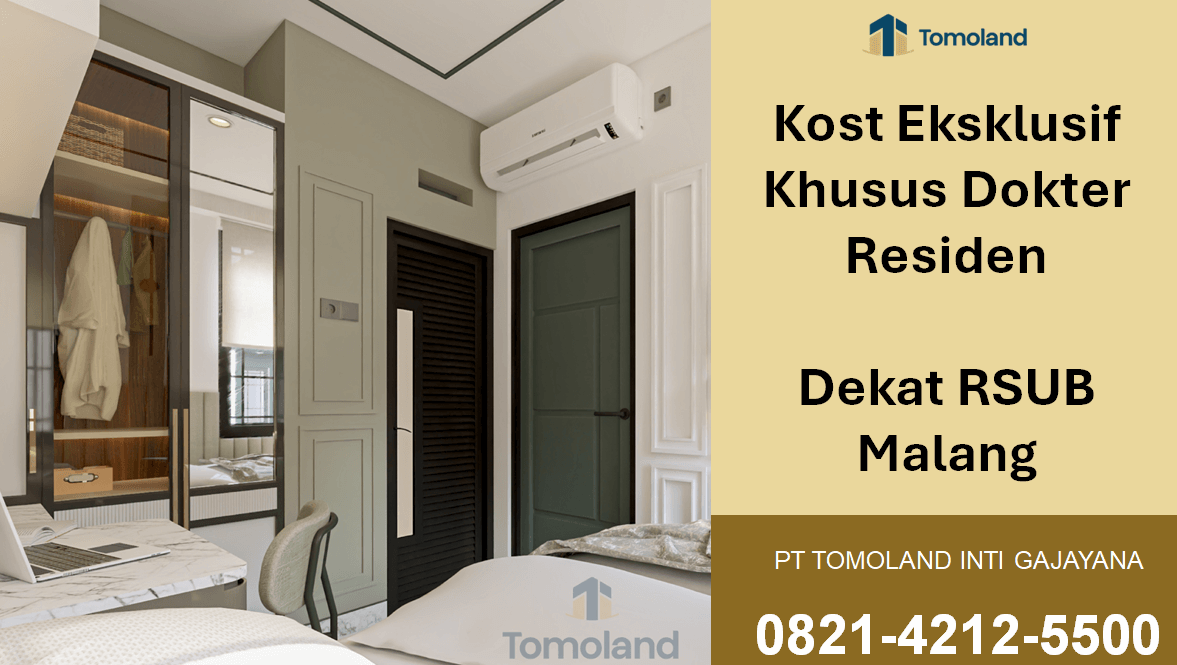 Kost Eksklusif Khusus Dokter Residen Dekat RSUB Malang: Hunian Nyaman Penunjang Karier Medis Anda