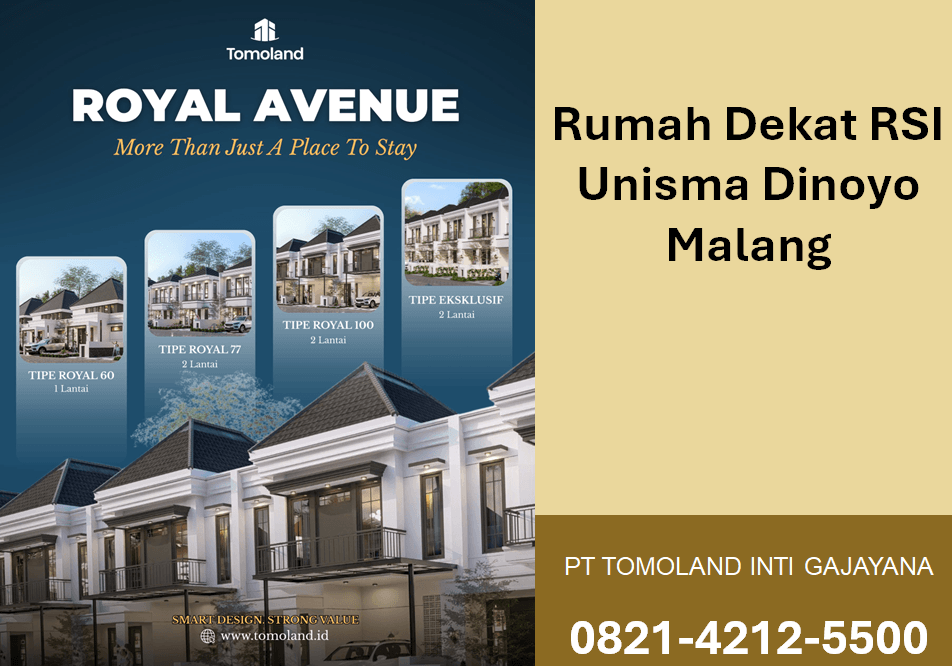 Rumah Dekat RS Unisma Dinoyo Malang: Investasi Properti Strategis di Jantung Kota