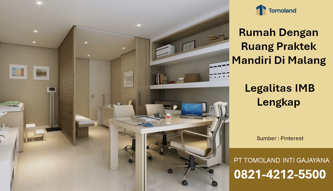 Rumah Dengan Ruang Praktek Mandiri Di Malang Legalitas IMB Lengkap: Investasi Hunian Multifungsi Terbaik