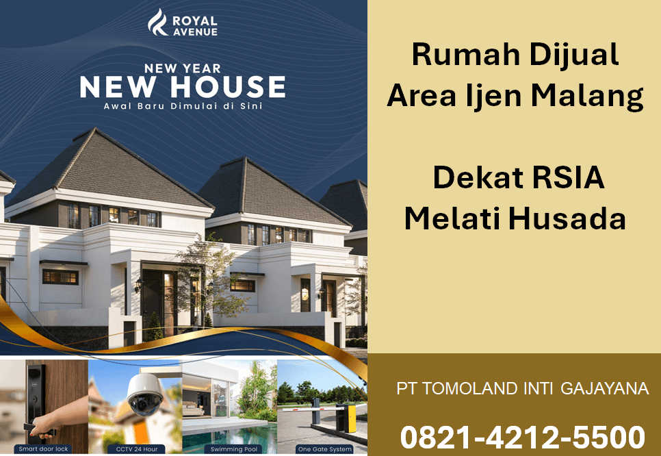 Rumah Dijual Area Ijen Malang Dekat RSIA Melati Husada: Investasi Properti Strategis