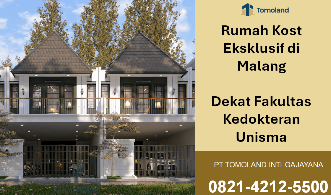 Rumah Kost Eksklusif di Malang Dekat Fakultas Kedokteran Unisma: Investasi Properti Paling Prospektif