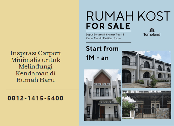 Inspirasi Carport Minimalis untuk Melindungi Kendaraan di Rumah Baru