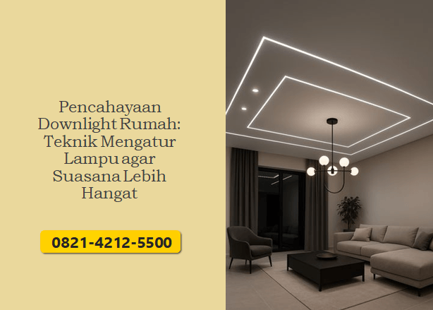 Pencahayaan Downlight Rumah: Teknik Mengatur Lampu agar Suasana Lebih Hangat