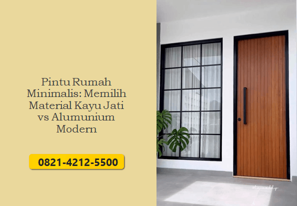 Pintu Rumah Minimalis: Memilih Material Kayu Jati vs Alumunium Modern