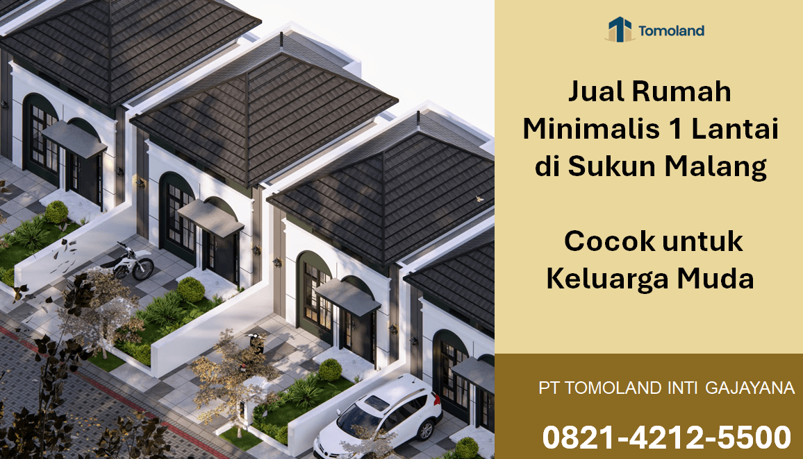 Rumah Minimalis 1 Lantai di Sukun Malang, Nyaman untuk Keluarga Modern