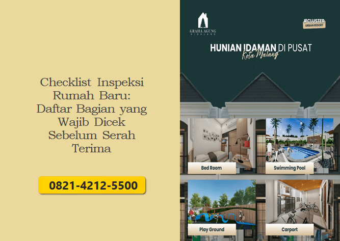 Checklist Inspeksi Rumah Baru: Daftar Bagian yang Wajib Dicek Sebelum Serah Terima