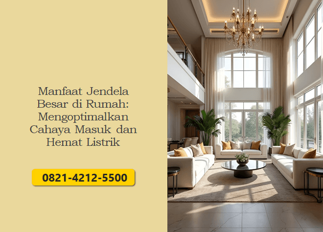 Manfaat Jendela Besar di Rumah: Mengoptimalkan Cahaya Masuk dan Hemat Listrik