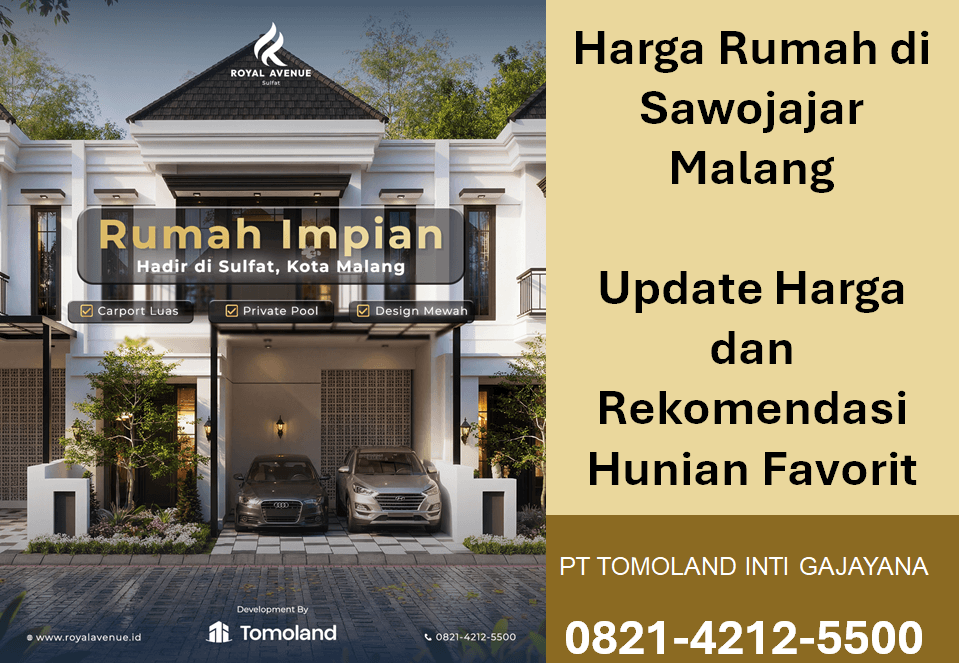Harga Rumah Di Sawojajar Malang Update Terbaru Area Favorit Dekat Fasilitas Kota