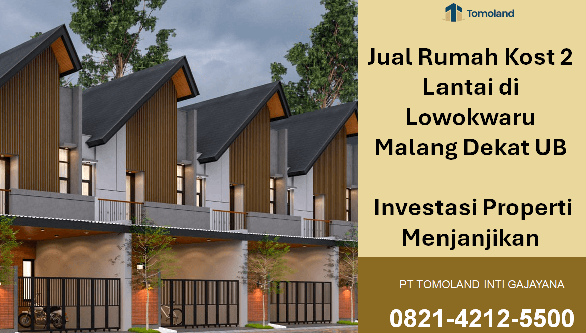 Jual Rumah Kost 2 Lantai Di Lowokwaru Malang Dekat UB Dengan Potensi Passive Income | Comfy Kost Tomoland