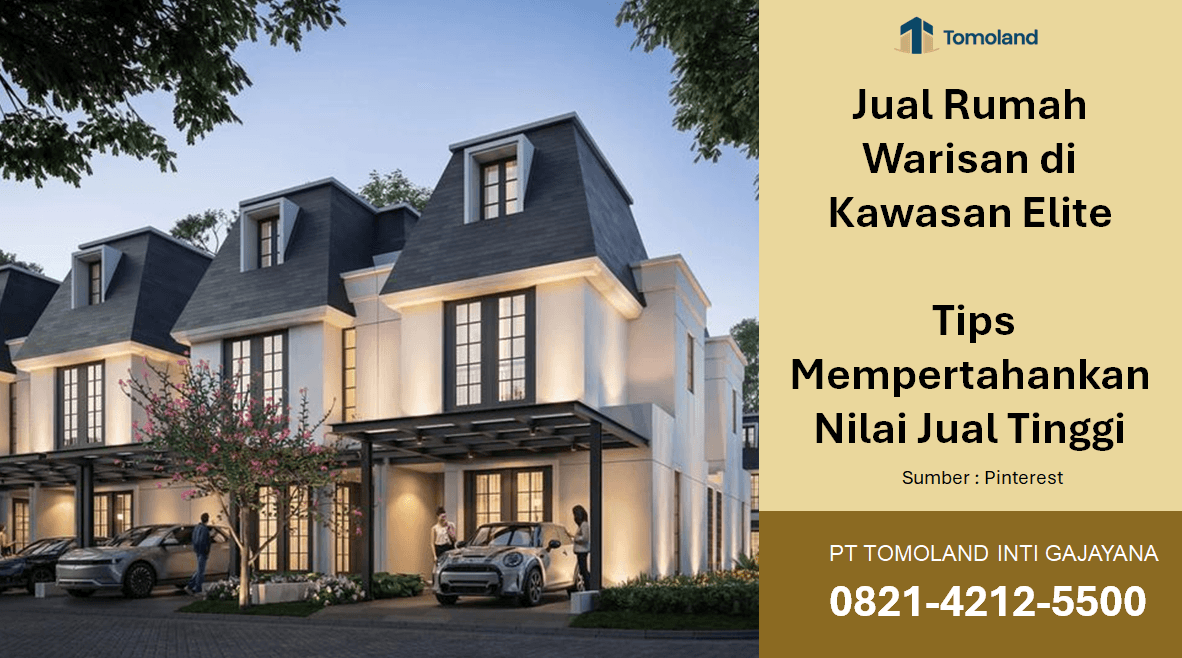 Jual Rumah Warisan di Kawasan Elite: Tips Mempertahankan Nilai Jual Tinggi