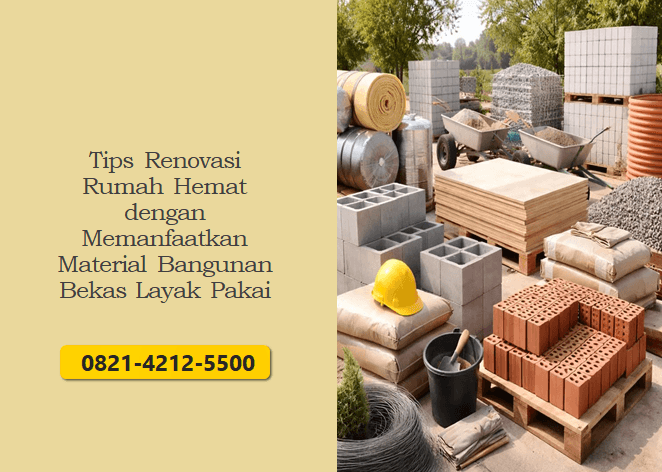 Tips Renovasi Rumah Hemat dengan Memanfaatkan Material Bangunan Bekas Layak Pakai