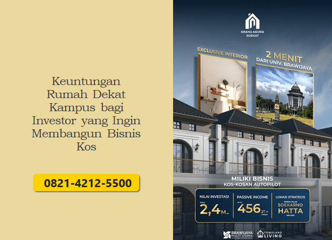 Keuntungan Rumah Dekat Kampus bagi Investor yang Ingin Membangun Bisnis Kos