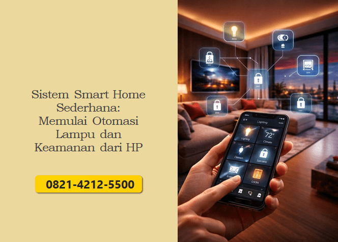 Sistem Smart Home Sederhana: Memulai Otomasi Lampu dan Keamanan dari HP