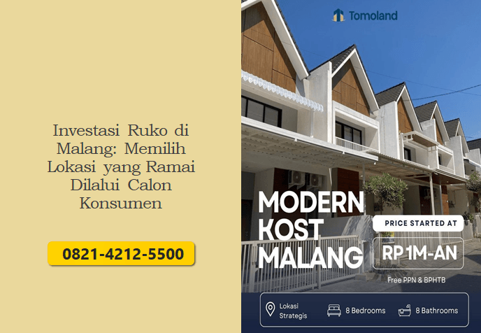 Investasi Ruko di Malang: Memilih Lokasi yang Ramai Dilalui Calon Konsumen