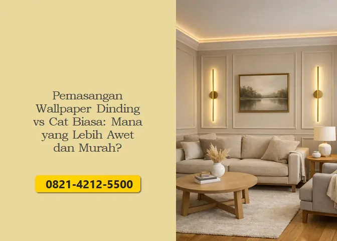 Pemasangan Wallpaper Dinding vs Cat Biasa: Mana yang Lebih Awet dan Murah?