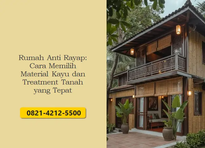 Rumah Anti Rayap: Cara Memilih Material Kayu dan Treatment Tanah yang Tepat