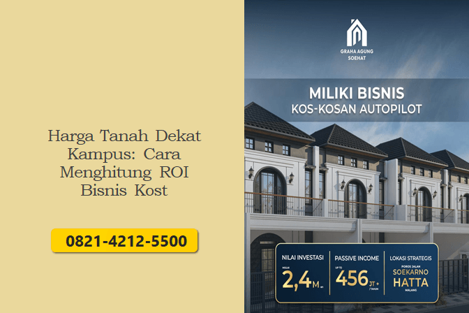 Harga Tanah Dekat Kampus: Cara Menghitung ROI Bisnis Kost