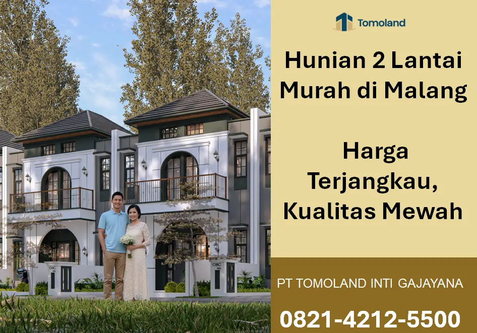 Hunian 2 Lantai Murah di Malang, Fasilitas Lengkap dengan Harga Terjangkau