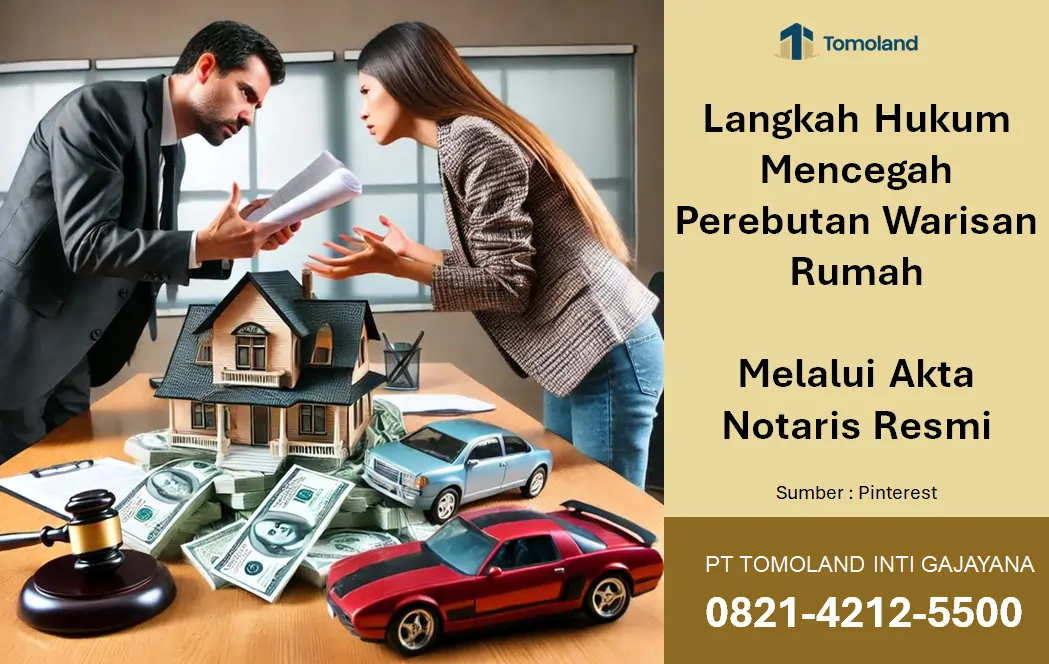 Langkah Hukum Mencegah Perebutan Warisan Rumah Melalui Akta Notaris Resmi