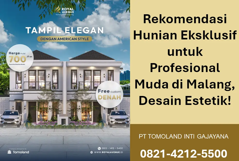 Hunian Eksklusif untuk Profesional Muda di Malang, Modern, Nyaman, dan Bernilai Investasi