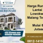 Harga Rumah 2 Lantai di Lowokwaru Malang Terbaru, Mulai 800 Jutaan Tahun 2026