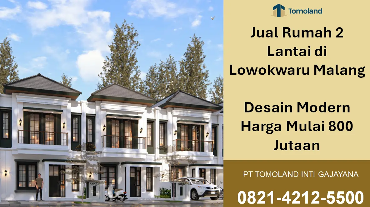 Jual Rumah 2 Lantai di Lowokwaru Malang, Desain Modern Harga Mulai 800 Jutaan
