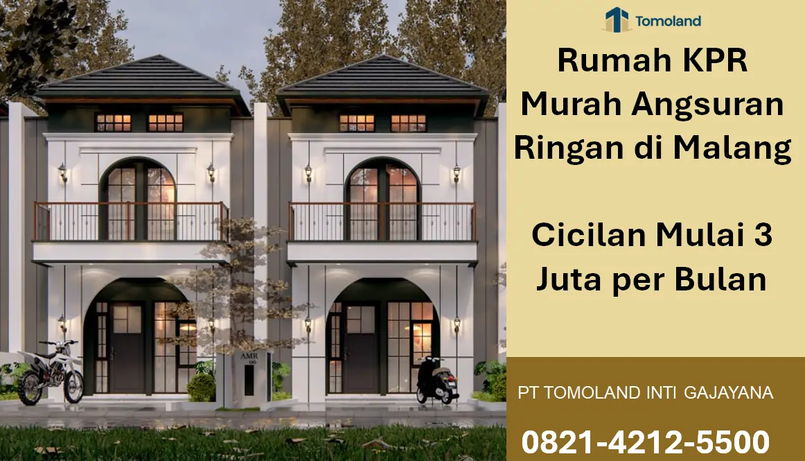 Rumah KPR Murah Angsuran Ringan di Malang, Cicilan Mulai Rp3 Jutaan | Grand Avenue by Tomoland