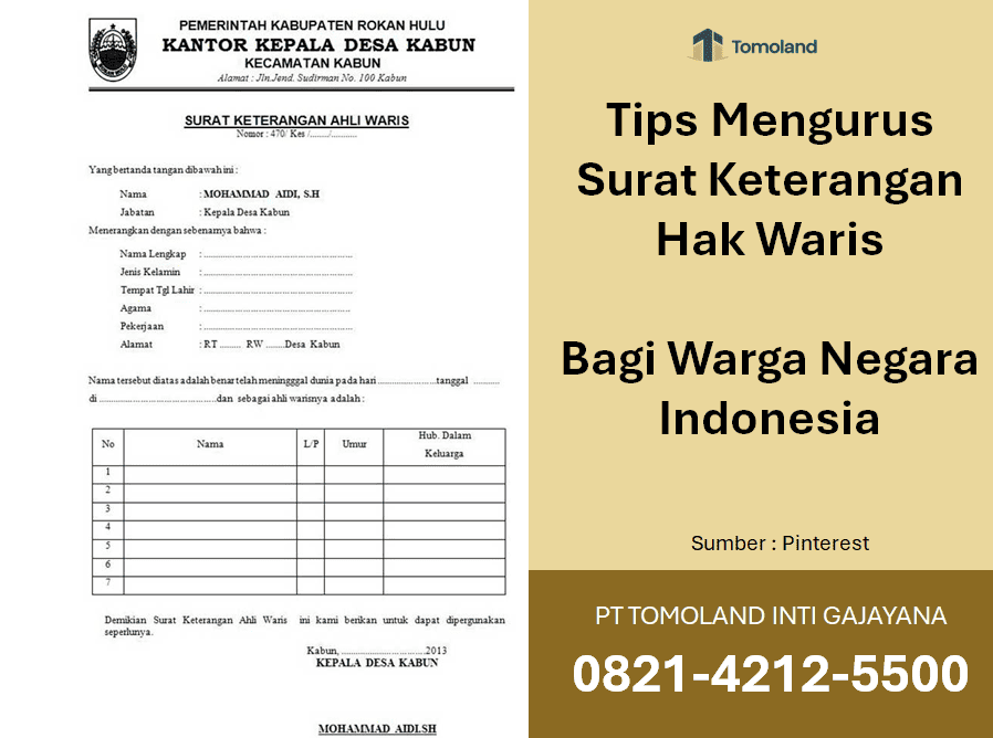 Tips Mengurus Surat Keterangan Hak Waris bagi Warga Negara Indonesia secara Resmi
