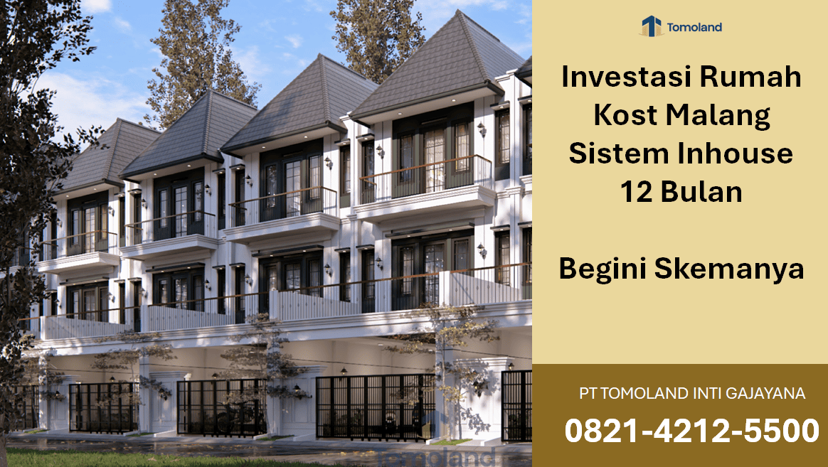 Investasi Rukost Malang, Cicilan Inhouse 12 Bulan Tanpa Bunga