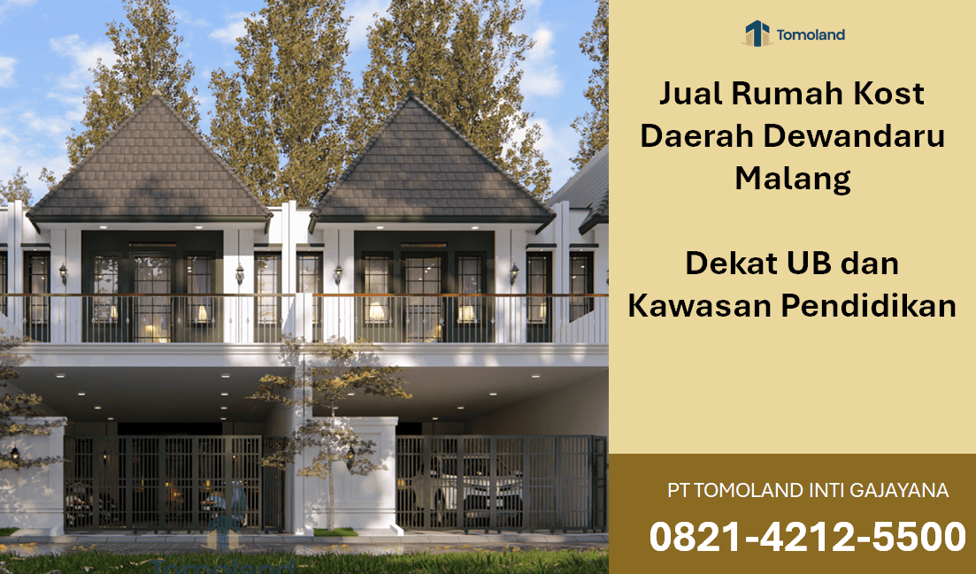 Rumah Kost Dijual Dewandaru Malang, Cocok untuk Investasi Pasif Produktif